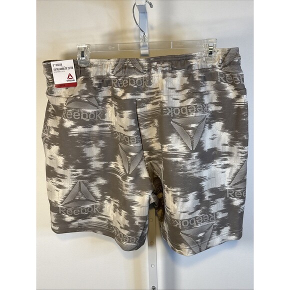 NEW Reebok Sweat Shorts 9" Men's XXL Athletic Gym Drawstring Pockets Driftwood - Picture 5 of 5
